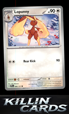 Lopunny 084/131 Pokemon Common SV: Prismatic Evolutions Card NM