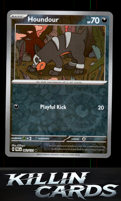 Reverse Holofoil Houndour 062/131 Pokemon Common SV: Prismatic Evolutions Card N