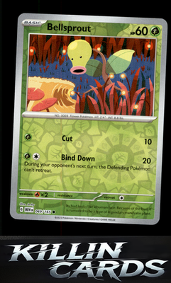 Reverse Holofoil Bellsprout 069/165 Pokemon Common SV: Scarlet & Violet 151 Card