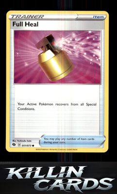 Full Heal 51/73 Pokemon Common Champion's Path Card NM