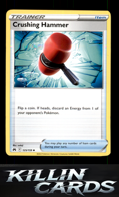 Crushing Hammer 125/159 Pokemon Uncommon SWSH: Crown Zenith Card NM