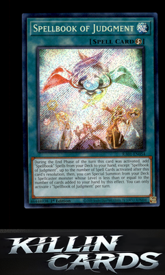 1st Edition Spellbook of Judgment (Platinum Secret Rare) RA01-EN054 YuGiOh Plati