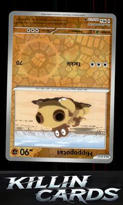 Reverse Holofoil Hippopotas 052/131 Pokemon Common SV: Prismatic Evolutions Card