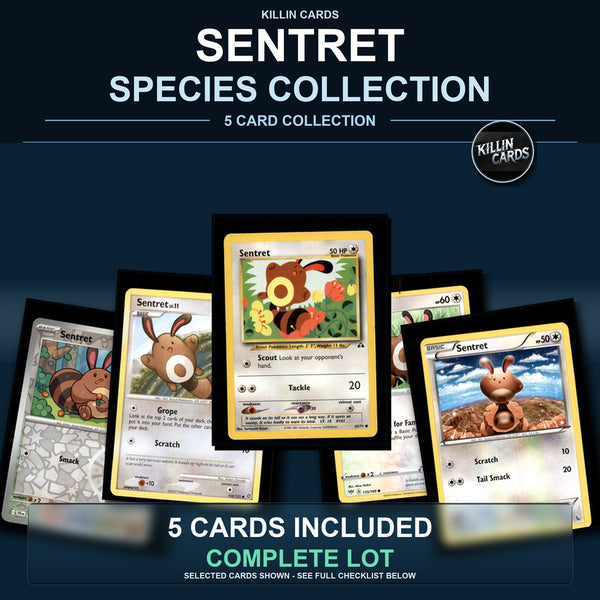 Pokemon TCG Sentret Species Collection 5 Different Cards