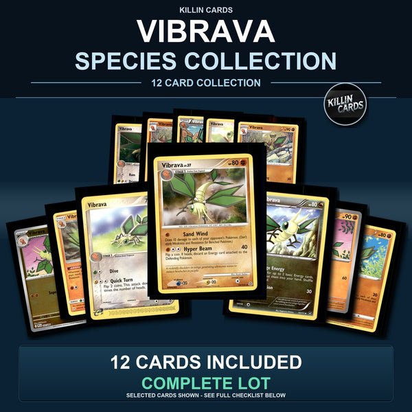 Pokemon TCG Vibrava Species Collection 12 Different Cards