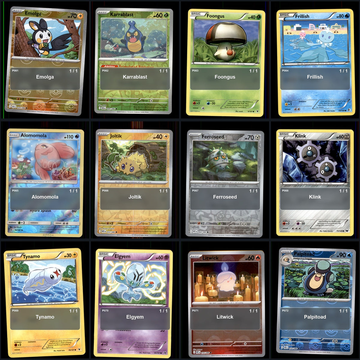 Pokemon TCG Generation 5 Unova Pokemon Pokedex Set 156 Cards Collection