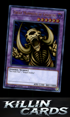 1st Edition Great Mammoth of Goldfine GFP2-EN120 YuGiOh Ultra Rare Ghosts From t