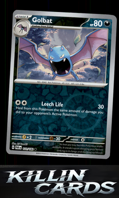 Reverse Holofoil Golbat 111/182 Pokemon Common SV04: Paradox Rift Card NM