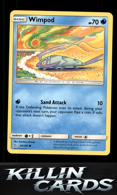 Wimpod 50/236 Pokemon Common SM - Unified Minds Card NM