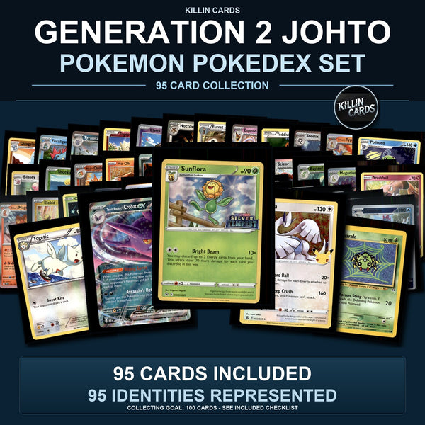 Pokemon TCG Generation 2 Johto Pokemon Pokedex Set 95 Cards Collection
