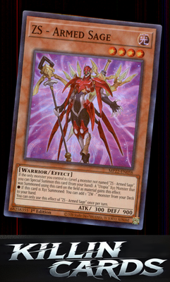 1st Edition ZS - Armed Sage MP22-EN058 YuGiOh Super Rare 2022 Tin of the Pharaoh