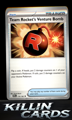 Team Rocket's Venture Bomb 179/182 Pokemon Uncommon SV10: Destined Rivals Card N