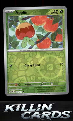 Reverse Holofoil Applin 009/131 Pokemon Common SV: Prismatic Evolutions Card NM