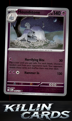 Reverse Holofoil Houndstone - 066/132 066/132 Pokemon Uncommon ME01: Mega Evolut
