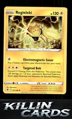 Regieleki 051/189 Pokemon Rare SWSH10: Astral Radiance Card NM