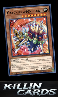 1st Edition Gatchiri @Ignister MP21-EN093 YuGiOh Common 2021 Tin of Ancient Batt