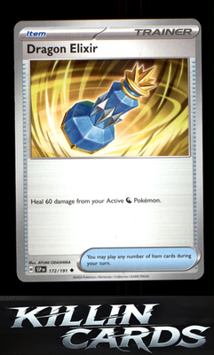 Dragon Elixir 172/191 Pokemon Uncommon SV08: Surging Sparks Card NM