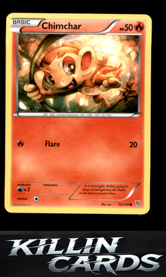 Chimchar 15/135 Pokemon Common Plasma Storm Card LP
