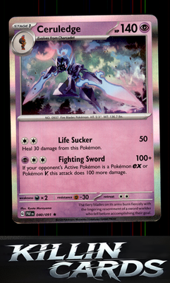 Ceruledge - 040/091 040/091 Pokemon Rare SV: Paldean Fates Card NM