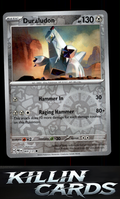 Reverse Holofoil Duraludon 069/131 Pokemon Common SV: Prismatic Evolutions Card