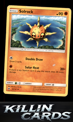 Solrock 69/147 Pokemon Uncommon SM - Burning Shadows Card LP