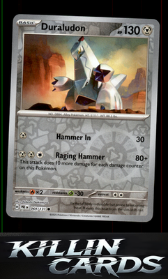 Reverse Holofoil Duraludon 069/131 Pokemon Common SV: Prismatic Evolutions Card