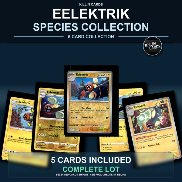 Pokemon TCG Eelektrik Species Collection 5 Different Cards
