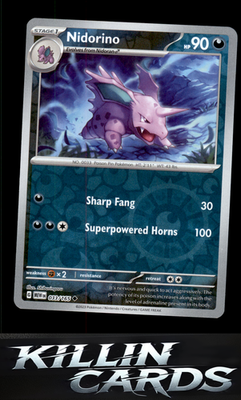 Reverse Holofoil Nidorino 033/165 Pokemon Uncommon SV: Scarlet & Violet 151 Card