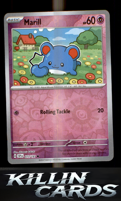 Reverse Holofoil Marill 073/191 Pokemon Common SV08: Surging Sparks Card NM
