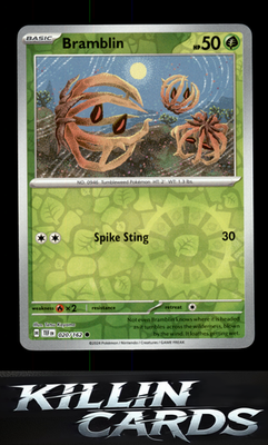 Reverse Holofoil Bramblin 020/162 Pokemon Common SV05: Temporal Forces Card NM