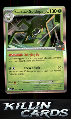 Team Rocket's Spidops 019/217 Pokemon Rare ME: Ascended Heroes Card NM