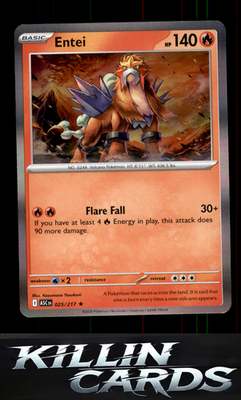 Entei 025/217 Pokemon Rare ME: Ascended Heroes Card NM