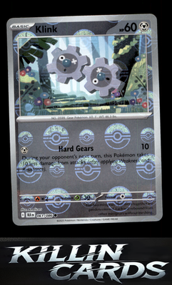 Klink (Poke Ball Pattern) 061/086 Pokemon Common SV: Black Bolt Card NM