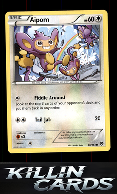 Aipom 90/114 Pokemon Common XY - Steam Siege Card NM