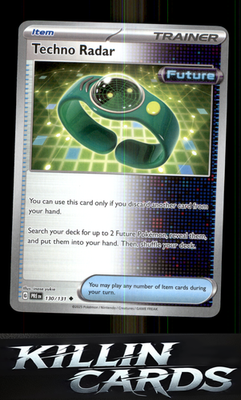 Techno Radar 130/131 Pokemon Uncommon SV: Prismatic Evolutions Card NM
