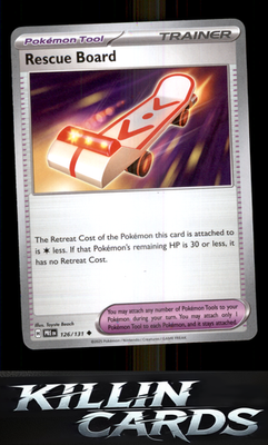 Rescue Board 126/131 Pokemon Uncommon SV: Prismatic Evolutions Card NM