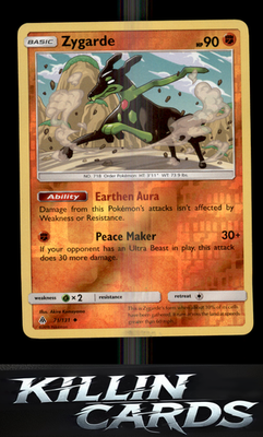 Reverse Holofoil Zygarde (71) 71/131 Pokemon Uncommon SM - Forbidden Light Card