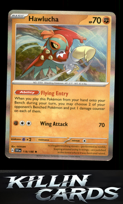 Hawlucha 118/198 Pokemon Rare SV01: Scarlet & Violet Base Set Card NM