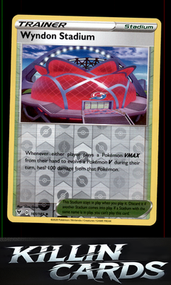 Reverse Holofoil Wyndon Stadium 161/185 Pokemon Uncommon SWSH04: Vivid Voltage C