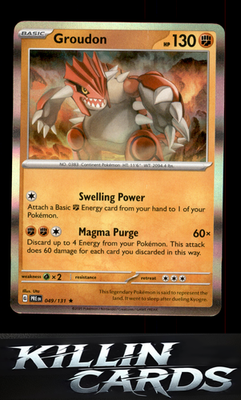 Groudon 049/131 Pokemon Rare SV: Prismatic Evolutions Card NM