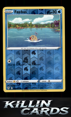 Reverse Holofoil Feebas 038/189 Pokemon Common SWSH03: Darkness Ablaze Card NM