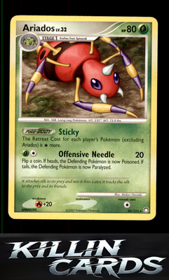 Ariados 20/123 Pokemon Rare Mysterious Treasures Card LP