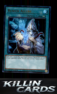 1st Edition Runick Allure MP23-EN240 YuGiOh Ultra Rare 25th Anniversary Tin: Due
