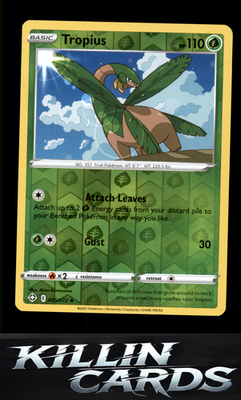 Reverse Holofoil Tropius 005/072 Pokemon Uncommon Shining Fates Card NM