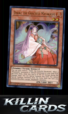 Dakki, the Graceful Mayakashi MAMA-EN016 YuGiOh Ultra Rare Magnificent Mavens Ca