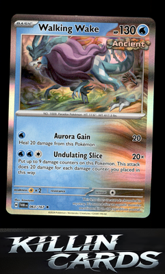 Walking Wake 063/167 Pokemon Rare SV06: Twilight Masquerade Card NM