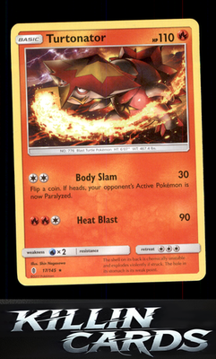 Turtonator 17/145 Pokemon Rare SM - Guardians Rising Card NM