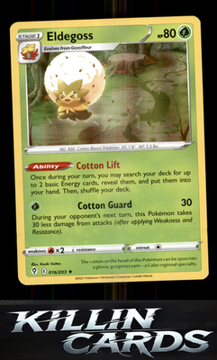 Eldegoss 016/203 Pokemon Holo Rare SWSH07: Evolving Skies Card NM