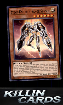1st Edition Mekk-Knight Orange Sunset EXFO-EN016 YuGiOh Common Extreme Force Car