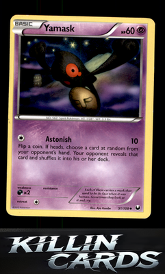 Yamask 51/108 Pokemon Uncommon Dark Explorers Card LP